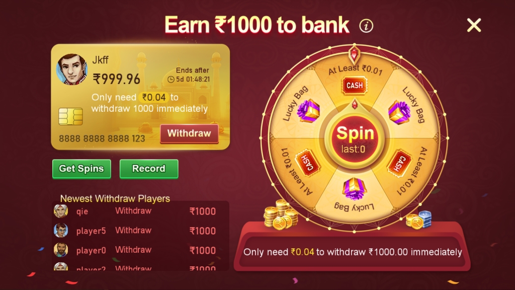earn Rs. 1000 to bank
