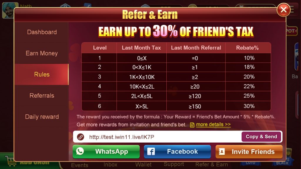 happy teenpatti refer＆earn program