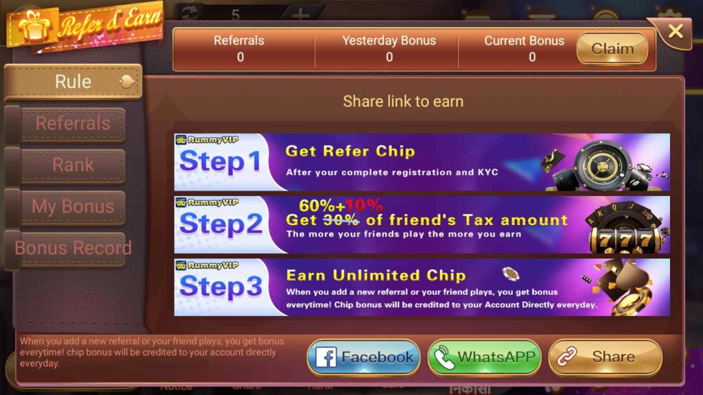 rummyvip refer and earn rummyvip refer and earn